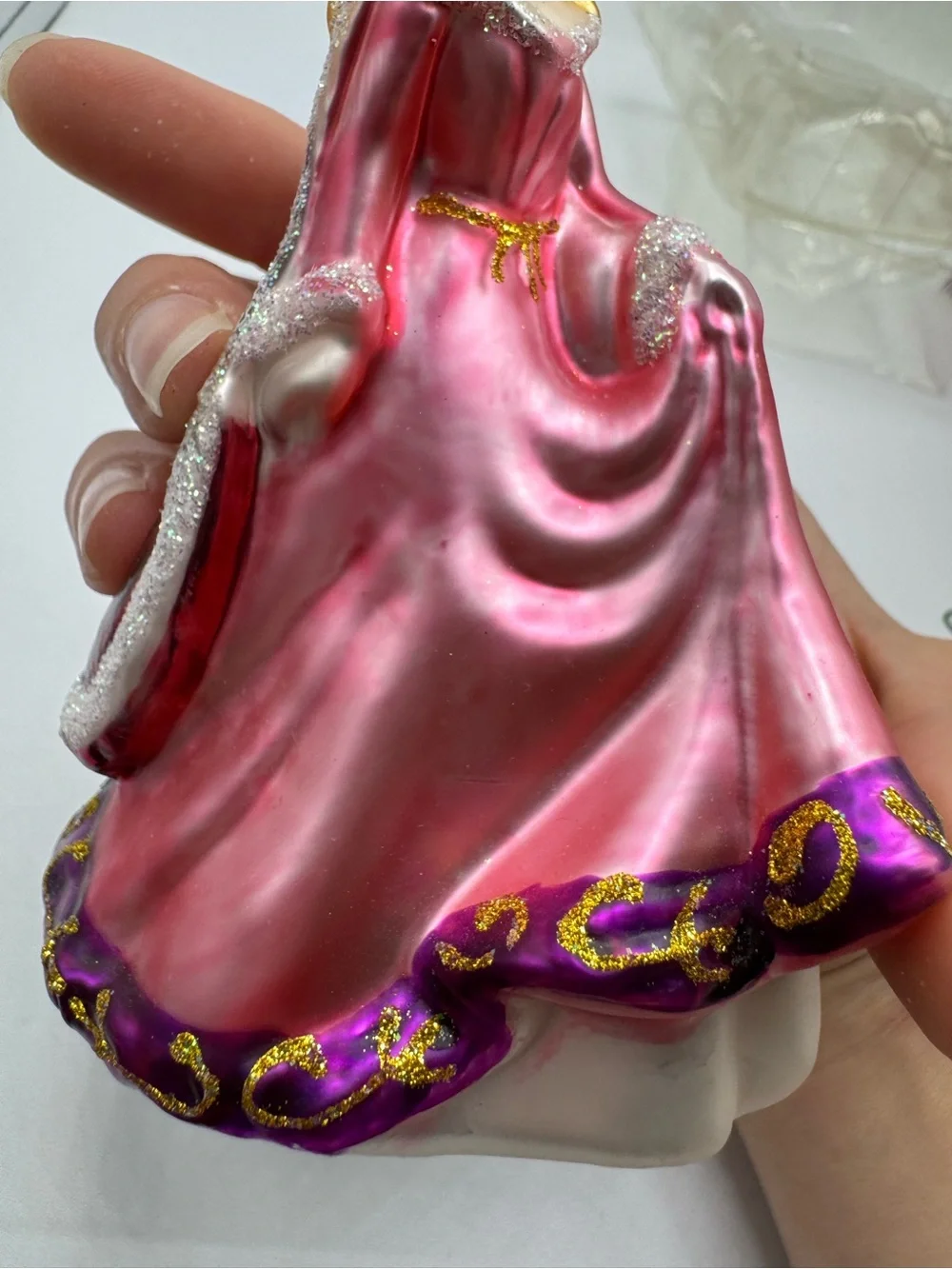 Disney Sleeping Beauty Blown Glass Ornament